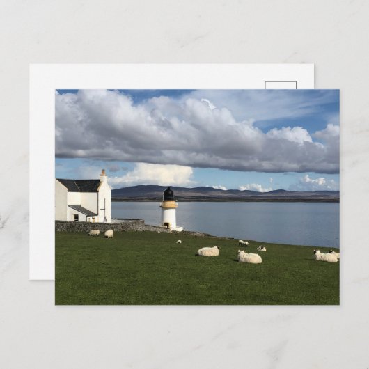 Port Charlotte Lighthouse, Isle of Islay, Schottla Postkarte (Vorne/Hinten)