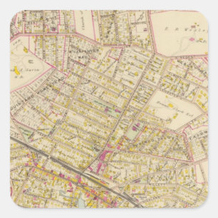 Port Chester, New York Quadratischer Aufkleber