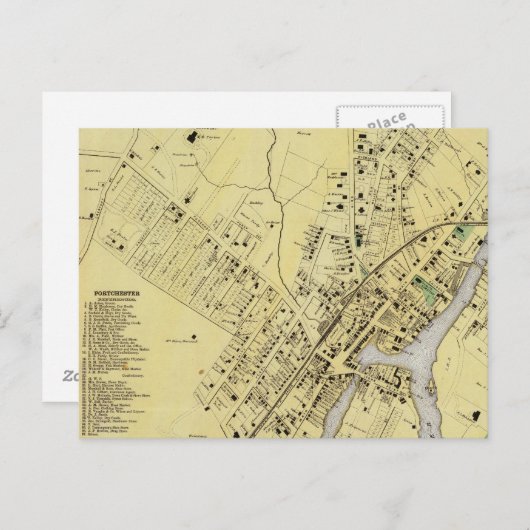 Port Chester, NY Postkarte (Vorne/Hinten)