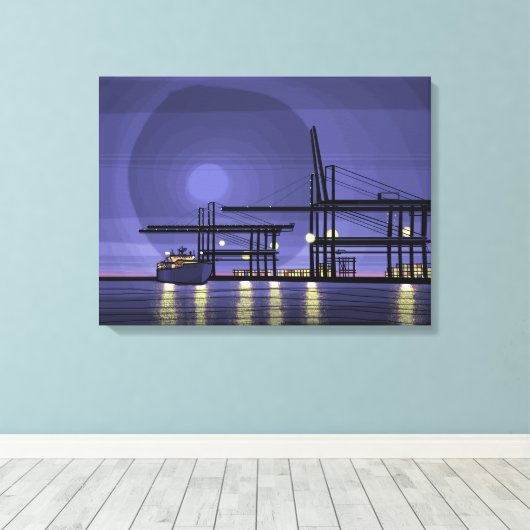 Port City Leinwanddruck (Insitu (Holzboden))