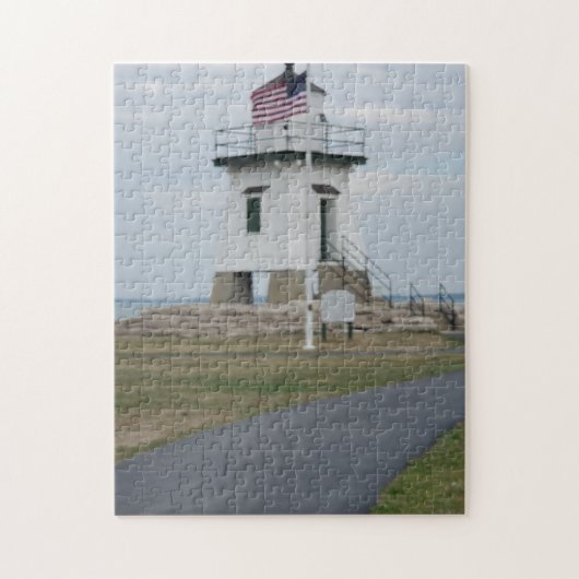 Port Clinton Lighthouse wurde zu einem Puzzle (Vertikal)