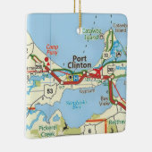 Port Clinton OH Vintage Keramikornament (Rechts)