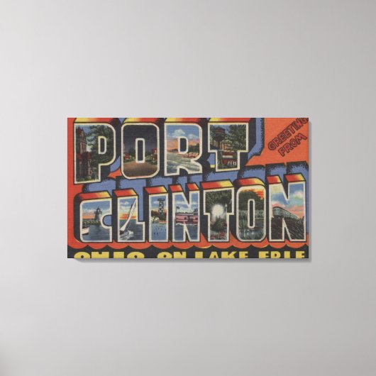 Port Clinton, Ohio - Lake Erie Leinwanddruck (Vorderseite)