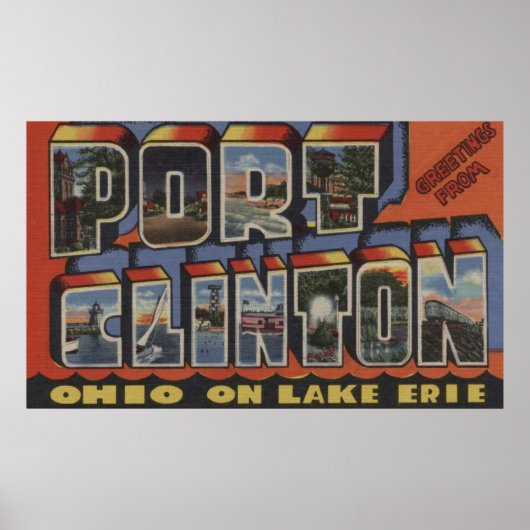 Port Clinton, Ohio - Lake Erie Poster (Vorne)