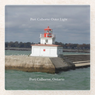 Port Colborne Äußeres Lichtglas Untersetzer