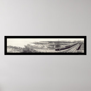 Port Covington, MD Foto 1913 Poster