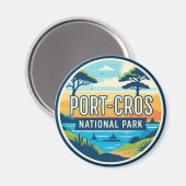 Port-Cros National Park France Travel Magnet (Vorderseite/Rückseite)