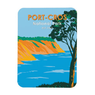 Port - Cros National Park Frankreich Vintag Magnet