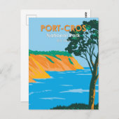 Port - Cros National Park Frankreich Vintag Postkarte (Vorne/Hinten)