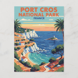 Port-Cros Nationalpark Frankreich Reise Postkarte