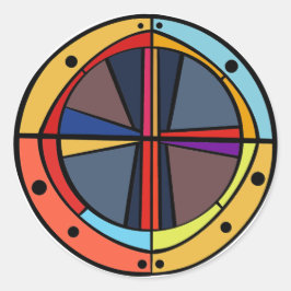 PORT CROSS RUNDER AUFKLEBER