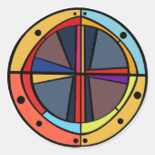 PORT CROSS RUNDER AUFKLEBER (Vorderseite)