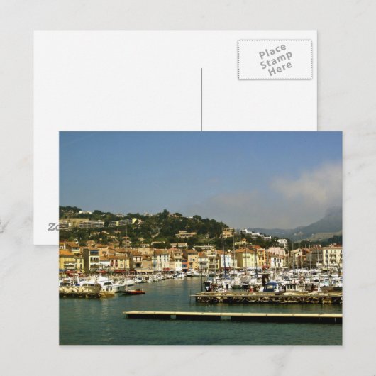 Port de Cassis Postkarte (Vorne/Hinten)