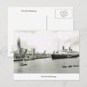 Port de Cherbourg Postkarte (Vorne/Hinten)