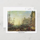 Port De Mer Avec La Villa Médicis Postkarte (Vorne/Hinten)