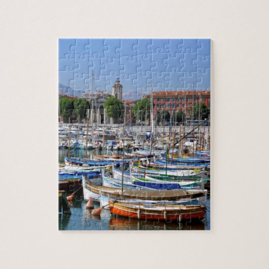 Port de Nice in Frankreich Puzzle (Vertikal)