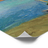 Port de peche, Vue de Fontarabie depuis Hendaye Poster (Ecke)