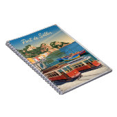 Port de Soller Mallorca Vintag Notizblock (Rechte Seite)