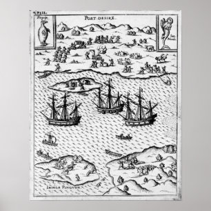 Port Desire 1626 (Gravieren) Poster
