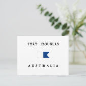 Port Douglas Australia Alpha Dive Flag Postkarte (Stehend Vorderseite)