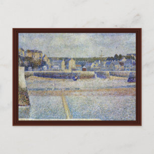 Port-en-Bessin ', der Außenhafen bei Ebbe Postkarte