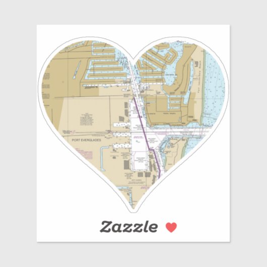 Port Everglades Aufkleber (Blatt)