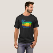 Port Everglades Florida Retro Tropical Beach Sunse T-Shirt (Vorne ganz)