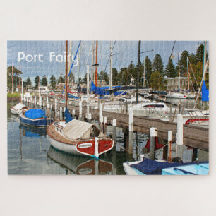 Port Fairy: Yachten im Marina, Victoria, Australie Puzzle
