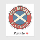 Port Glasgow, Schottland Aufkleber (Blatt)
