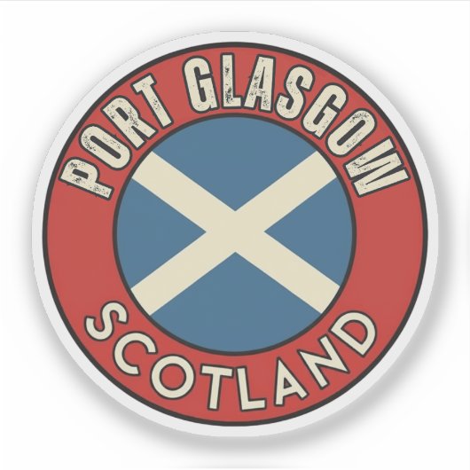 Port Glasgow, Schottland Aufkleber (Vorderseite)