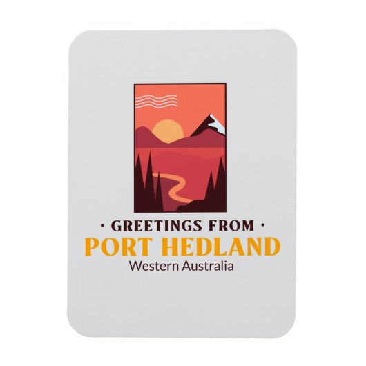 Port Hedland Western Australien Magnet (Vertikal)