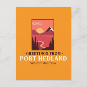 Port Hedland Western Australien Postkarte