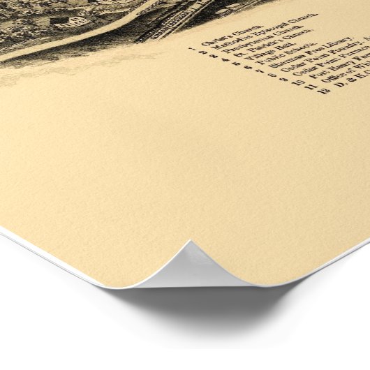 Port Henry, NY Panoramic Map - 1889 Poster (Ecke)