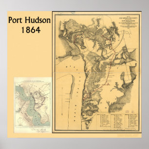 Port Hudson Maps Poster