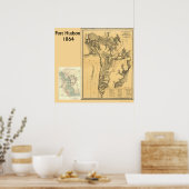 Port Hudson Maps Poster (Küche)
