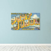 Port Huron, Michigan - Große Buchstabenszenen 2 Leinwanddruck (Insitu (Holzboden))