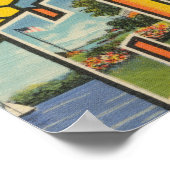 Port Huron, Michigan - Große Buchstabenszenen 2 Poster (Ecke)