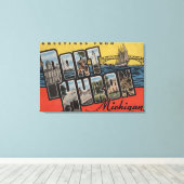 Port Huron, Michigan - Große Buchstabenszenen Leinwanddruck (Insitu (Holzboden))