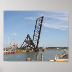 Port Huron Train Bridge Poster