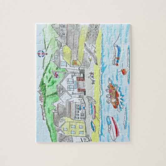 Port Isaac, Cornwall, England Jigsaw Puzzle (Vertikal)