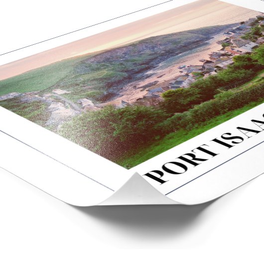 Port Isaac, Cornwall Fotodruck (Ecke)