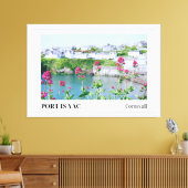 Port Isaac, Cornwall Leinwanddruck (Insitu (Wohnzimmer))