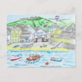 Port Isaac, Cornwall Postcard Postkarte (Vorderseite)