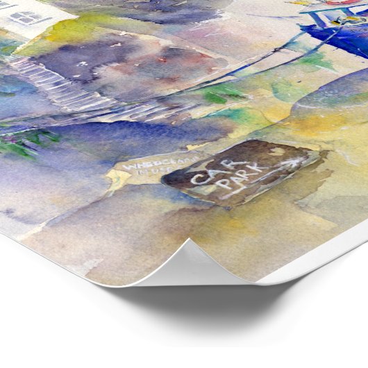 Port Isaac Cornwall Poster (Ecke)