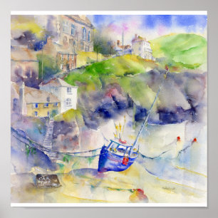 Port Isaac Cornwall Poster