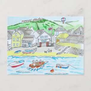 Port Isaac, Cornwall Postkarte