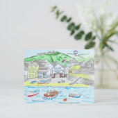 Port Isaac, Cornwall Postkarte (Stehend Vorderseite)