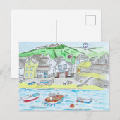 Port Isaac, Cornwall Postkarte (Vorne/Hinten)