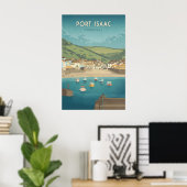 Port Isaac Cornwall Reiseplakat Poster (Heimbüro)