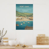 Port Isaac Cornwall Reiseplakat Poster (Küche)